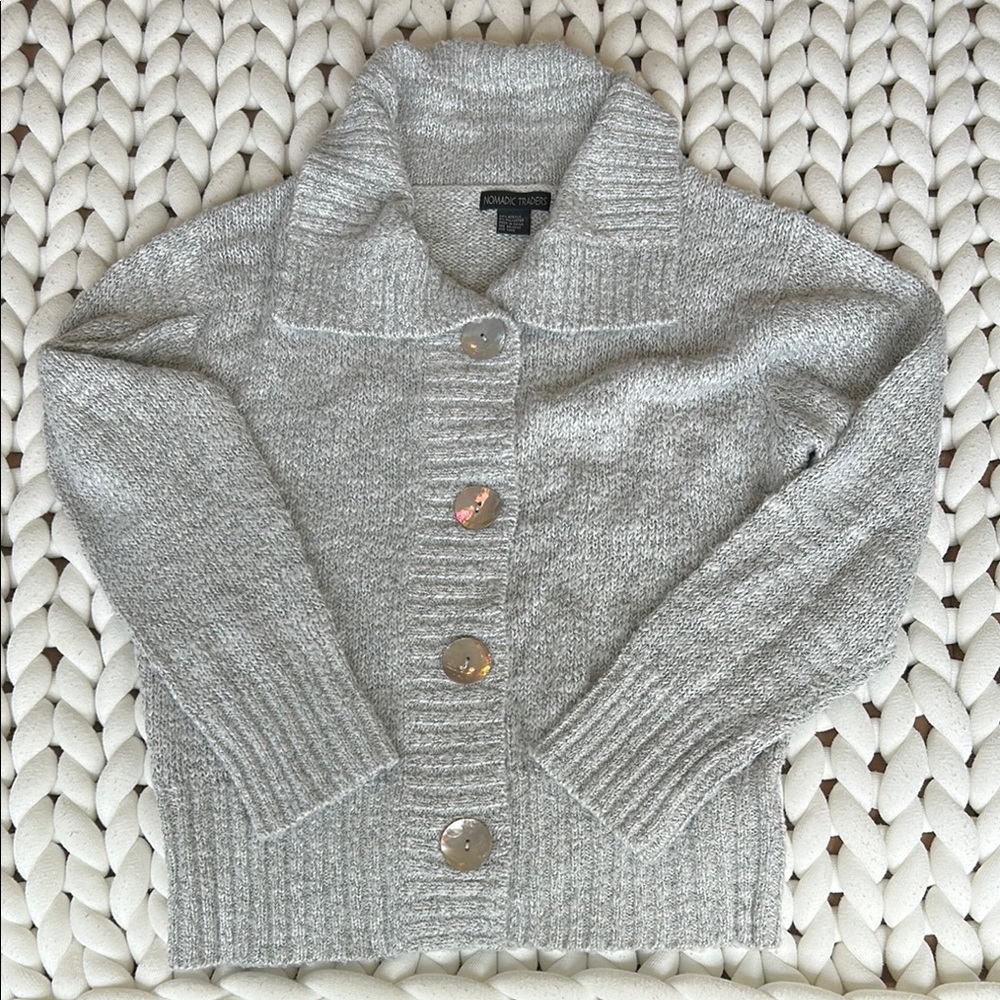 Nomadic Traders Grey/SilverKnit Cardigan - Picture 3 of 7